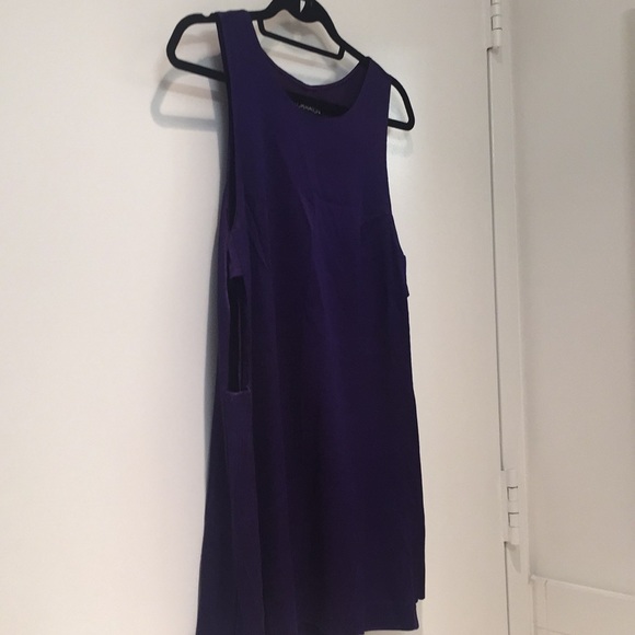Reformation Dress Deep Purple Silk w/ Side Cutouts - Picture 5 of 6